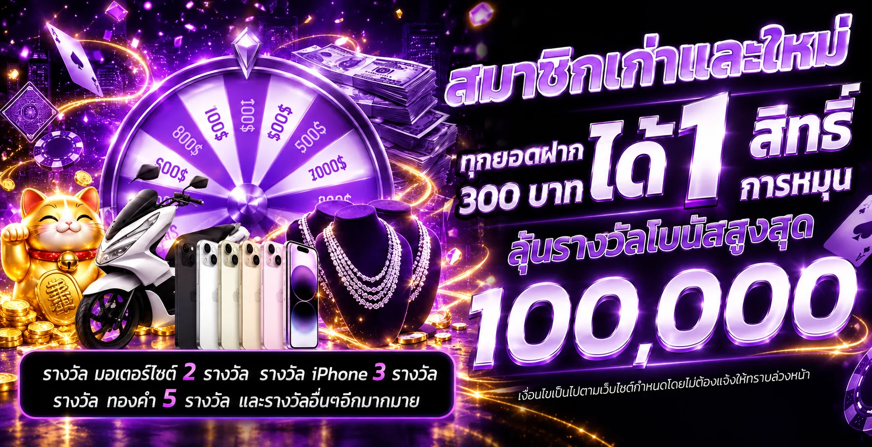 โปรโมชั่นสมาชิก KTV1688 และวงล้อรางวัล